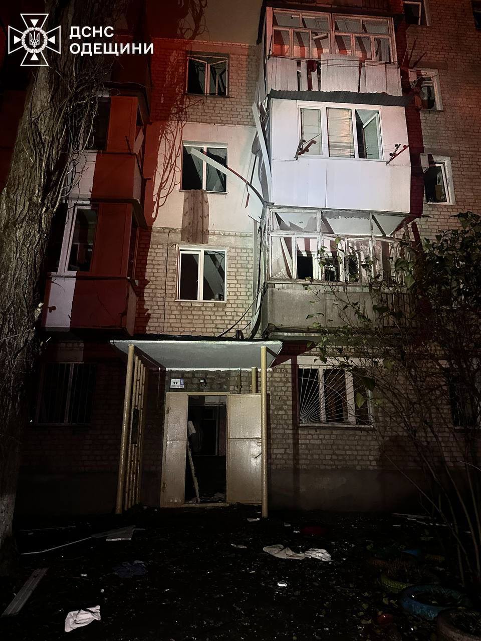 Нічна атака на Одесу: пошкоджена енергетична інфраструктура, шестеро постраждалих